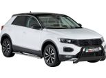 Barra Di Protezione Paraurti Anteriore Per Vw T-Roc 2017-2025 ø63Mm Acciaio Nero Protezione