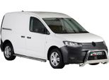 Barra Di Protezione Paraurti Anteriore Per Vw Caddy 2021-2025 ø63Mm Acciaio Protezione Argento