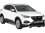 Barra Di Protezione Paraurti Anteriore Per Opel Grandland X 2017-2021 ø63Mm Acciaio Nero