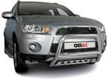 Protezione Paraurti Anteriore Per Mitsubishi Outlander 2010-2012 Abe Argento