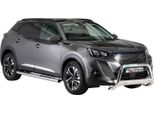 Barra Di Protezione Paraurti Anteriore Per Peugeot 2008 2020-2025 ø63Mm Acciaio Protezione Argento