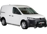 Barra Di Protezione Paraurti Anteriore Per Vw Caddy 2021-2025 ø63Mm Acciaio Nero Protezione