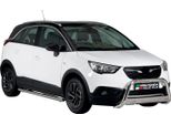 Barra Di Protezione Paraurti Anteriore Per Opel Crossland X 2017-2025 ø63Mm Acciaio Argento