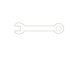 Gedore Rosso R20902007 Ruota Fissa Per Carrello Da Officina Wingman, 3301725