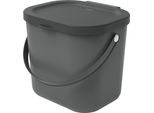 Rotho Albula, Bidone Per Il Compost Da 6 Litri 23,5X20X20,8 Cm Antracite