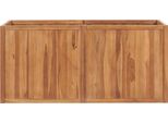 Letto Rialzato Da Giardino 150 X 50 X 70 Cm In Teak Massiccio