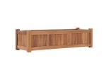 Vidaxl Letto Rialzato 100X30X25 Cm In Legno Massiccio Teak