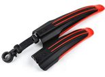 Set Di Parafanghi Per Bicicletta Per La Parte Anteriore E Posteriore | Paraspruzzi In Plastica Per Mountain Bike | Parafanghi Per Biciclette | Colore [Rosso] - Parafango Universale | Parafango Per Bici Da Strada | 26 - 28 Pollici