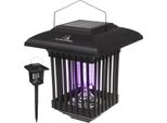 2 In 1 Lampada Decorativa A Led Solare Con Trappola Per Insetti Lampada Per Zanzare Con Luce Uv Lampada Solare Ammazza Insetti 2 Modalità Operative IP44