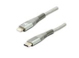 Cavo Usb Logo (2.0) Usb C Maschio - Apple Lightning Maschio 2M Argento Mfi, 5V/3A Nyl