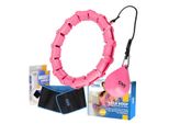 Set Hula Hoop Da Massaggio One Fitness OHA02 Con Pesi E Cintura Dimagrante BR160 Rosa