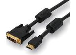 Cavo Video Dvi (18+1) Maschio - Hdmi Maschio 3 M Connettori Dorati Nero