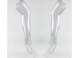 Set Di 2 Gambe Da Calza Per La Presentazione Di Calze E Calzini, Gamba Decorativa - Donna, Gamba Decorativa Da 56 Cm Con Supporto, Gamba Da Manichino - Donna In Forma Reale, Gamba Da Calza Trasparente