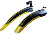 Set Di Parafanghi Per Bicicletta Per La Parte Anteriore E Posteriore | Paraspruzzi In Plastica Per Mountain Bike | Parafanghi Per Biciclette | Colore [Giallo] - Parafango Universale | Parafango Per Bici Da Strada | 26 - 28 Pollici