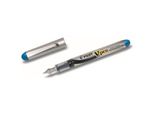 Portapenne Pilot V-Pen Silver, Larghezza Pennino: 0,4 Mm, Azzurro