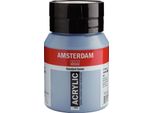 Bottiglia Di Vernice Acrilica Amsterdam Serie Standard 500 Ml Grigio Blu 562