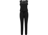 Urban Classics Donna - Tuta Lunga Tech Mesh Schwarz - S