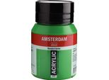 Bottiglia Di Vernice Acrilica Amsterdam Serie Standard 500 Ml Verde Permanente 618