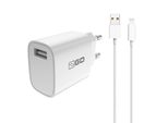 2GO 797253 2GO LadegeräT 10,5W 1X USB-A Inkl. Lightning Kabel - Weiß