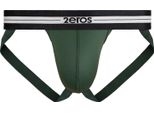 2EROS - Intimo Da Uomo Sospensorio - Aktiv Helios Jockstrap Hunter Green - 1X Taglia L