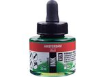 Bottiglia Di Inchiostro Acrilico Amsterdam Da 30 Ml Verde Permanente 618