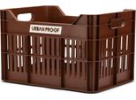 Urban Proof Click Cassa Per Biciclette 30 Litri Plastica Riciclata Marrone Scuro