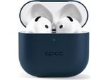 Custodia In Silicone Epico Per Airpods 4 - Blu