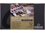 Set Di Colori Ad Acquerello Rembrandt In Astuccio Metallico Con Selezione Di Colori Da Miscelare Con Il Nero Ossido | 12 Taniche + Pennelli
