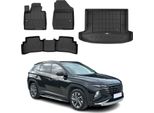 Set Di Tappetini E Rivestimenti Per Il Bagagliaio Omac Per Hyundai Tucson 2020-2025 In Gomma Tpe 5X