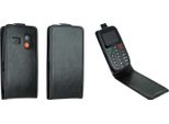 Caseroxx Custodia Protettiva Flip Cover Compatibile Con Gigaset GL395, Custodia Flip Cover Per Smartphone In Nero