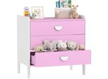 Aiyaplay Armadio Portagiochi Per Bambini, Armadio Con 3 Cassetti, Cassettiera, Scaffale Per Bambini, Organizzatore Di Giocattoli Per La Stanza Dei Bambini