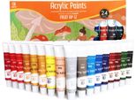 Eseng® Vernici Acriliche Premium Frutta AP-12, Set Di 24 Tubi X 12Ml