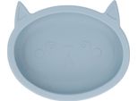 Cartoon -Gatto -Forma -Bambino Ciotola Con Sippy Cup Bambini Bambino Morbido Silicone Carino Cibo Per Sala Da Pranzo Blu