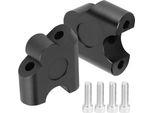 22 Mm Universal Motorcycle Grip Bar Riser Handlebar Clamp Rear Mount Adapter (Nero)