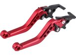1 Coppia Cnc Alluminio Scooter Modifica Doppio Disco Leva Freno Rosso