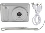 Fotocamera Digitale 4K 48MP Hd 16X Zoom Autofocus Micro Slr Tascabile Con Schermo Tft Da 2,4 Pollici Per La Fotografia Di Viaggio Vlogging Argento