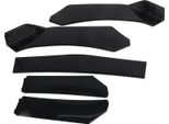 5Pcs Paraurti Anteriore Labbro Corpo Kit Universale Splitter Spoiler Diffusore Canard Protettore Per Auto