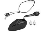 Coppia Specchietti Laterali Moto Universali 8 Mm 10 Mm Specchietto Retrovisore Nero