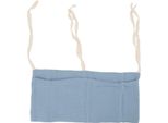Borsa Portaoggetti Per Culla 2 Tasche Tracolla Regolabile Bambino Per Giocattoli Blu Scuro