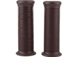 Coppia Di Manopole Da 1 Pollice 25 Mm / 1,1 Pollici 28 Mm Universali Per Moto Vintage In Tpu Marrone Scuro