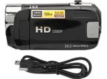 D90 1080P 16 Mp Videocamera Digitale Da 2,4 Pollici Ruotabile Zoom 16X Videoregistratore Hd Con Luce Di Riempimento Nero