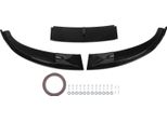 3Pcs Paraurti Anteriore Labbro Spoiler Ad Alta Resistenza Sportiva Mento Splitter Diffusore Per E60 E61 M5 2005-2010 Nero Lucido