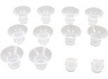 10 Pezzi - Inserti Di Flangia Per Pompa Per Il Seno In Silicone Portatile Con Valvola Duckbill 13 Mm 15 Mm 17 Mm 19 Mm 21 Mm