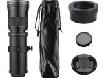 Obiettivo Mf Super-Tele-Tele-Zoom F/8,3-16 420-800 Mm Attacco T2 Con Anello Adattatore M4/3 Filettatura 1/4 Di Ricambio Per G9 GH5 Ii GX7 GX8 GX9 GX850 G90 G91 G95 G100 E-M1 E-M5 E-M10 I.