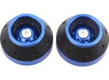 Cnc Alluminio Anteriore Forcella Ruota Telaio Slider Moto Goccia Gamba Protezione Scooter Ciclomotore Blu