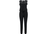 DáMský Overal Urban Classics Ladies Tech Mesh Long Jumpsuit Nero - 4XL