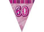 Striscione Unico Per Feste Con Numero 70, Design Glitter, Rosa SG12003 (Taglia Unica) (Rosa)