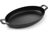 Miniatur-Pfanne, Oval, Fine Dine, Schwarz, 263X140X(H)37Mm