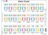 Larsen Memo Puzzle Imparare A Guardare L'orologio Orologio Tradizionale E Digitale, 54 Pezzi.