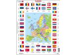 Larsen Mappa Europa Con Bandiere, 70 Pz.